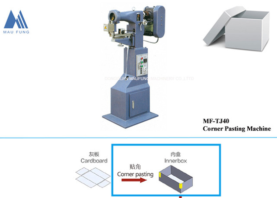 Máy dán góc hộp cứng bán tự động Máy làm hộp cacbon cứng MF-TJ40