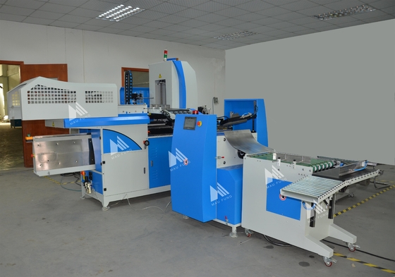 Máy vào bìa sách cứng tự động hoàn toàn với một trạm ép và tạo nếp Maufung MF-FAC390