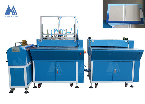 Máy bọc giấy màu xám hai trạm cho máy làm vỏ sách cứng MF-SCM500A2