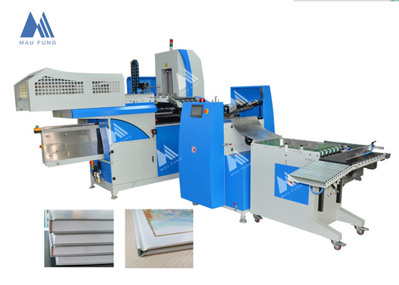 Máy vào bìa sách cứng tự động hoàn toàn với một trạm ép và tạo nếp Maufung MF-FAC390