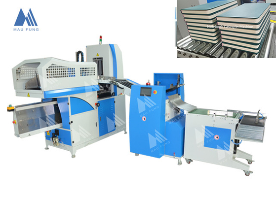 Hoàn toàn tự động nhật ký cuốn sách vỏ trong máy với một máy ép & Creasing Station Maufung MF-FAC390