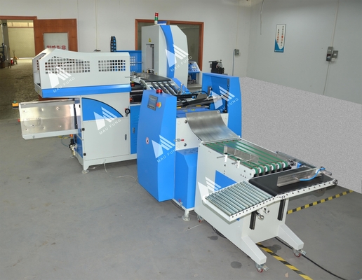 Máy vào bìa sách ảnh bìa cứng tự động hoàn toàn với trạm ép và dán gáy Maufung MF-FAC390