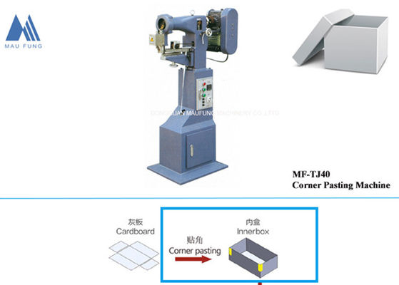 Máy dán góc hộp cứng bán tự động Máy làm hộp cacbon cứng MF-TJ40