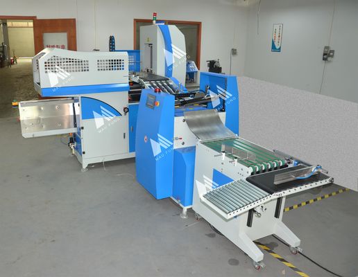 Máy vào bìa sách ảnh bìa cứng tự động hoàn toàn với trạm ép và dán gáy Maufung MF-FAC390