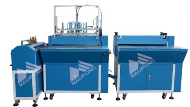 Máy bọc giấy màu xám hai trạm cho máy làm vỏ sách cứng MF-SCM500A2